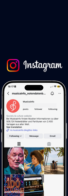 Musicainfo Instagram - hier klicken